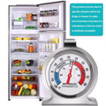 2 Pack Refrigerator Thermometer -30~30C/-20~80F, Classic Fridge Thermometer Large Dial with Red Indicator Thermometer for Freezer Refrigerator Cooler