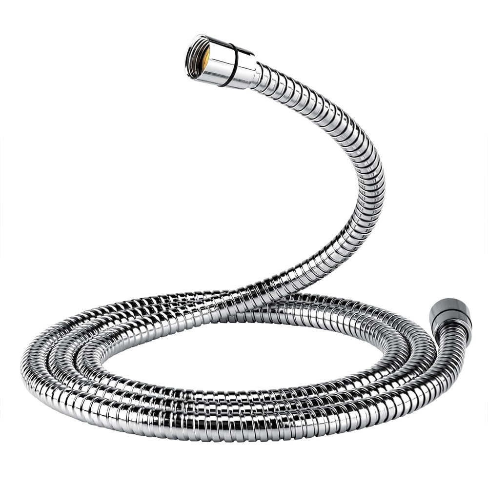 Shower Hose, 118 Inches Extra Long Stainless Steel Handheld Shower Head Hose with Brass Insert and Nut - Durable and Flexible(Chrome)