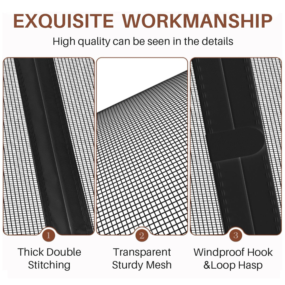 Magnetic Screen Door for Sliding Doors 72"x80", Screen Size 74"x81", Double-Sided Opening Screen Reinforced Mesh with Strong Magnets for French Front/Back Patio Doors