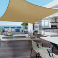 Sun Shade Sail Rectangle 6.5/10/12/13/16FT Waterproof Outdoor Garden Patio Party Sunscreen Awning Canopy 98% UV Block With Free Rope
