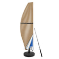 Patio Umbrella Cover 9'-13' Fits Cantilever Offset Umbrella Outdoor Umbrella Covers 420D with Telescopic Rod Water Resistant Parasol Cover Tan