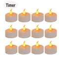 24PCS Flameless Votive Candles Electric Fake Candle Battery Operated LED Tea Lights in Warm White for Wedding, Table, Halloween,Christmas Decorations