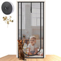 NEWEEN Cat Screen Door Fits Door Size 30"x 80" Thickened Heavy Duty Pets Resistant Mesh Screen Door for Living Room,Kitchen,Bedroom,Cat Proof Screen with Zipper Closure