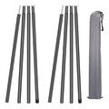 NEWEEN Tent Poles Telescoping Tarp Poles 81 inches Aluminum Tent Pole for Tarp Easy Adjustable Camping Tarp Poles,Set of 2 for Camping Hiking Christmas Gifts(4 Sections&Black)