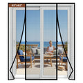 Magnetic Screen Door for Sliding Doors 72"x80", Screen Size 74"x81", Double-Sided Opening Screen Reinforced Mesh with Strong Magnets for French Front/Back Patio Doors