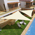 Sun Shade Sail Triangle Waterproof 6.5/10/12/16FT Outdoor Garden Patio Party Sunscreen Awing Triangle Canopy 98% UV Block with Free Rope