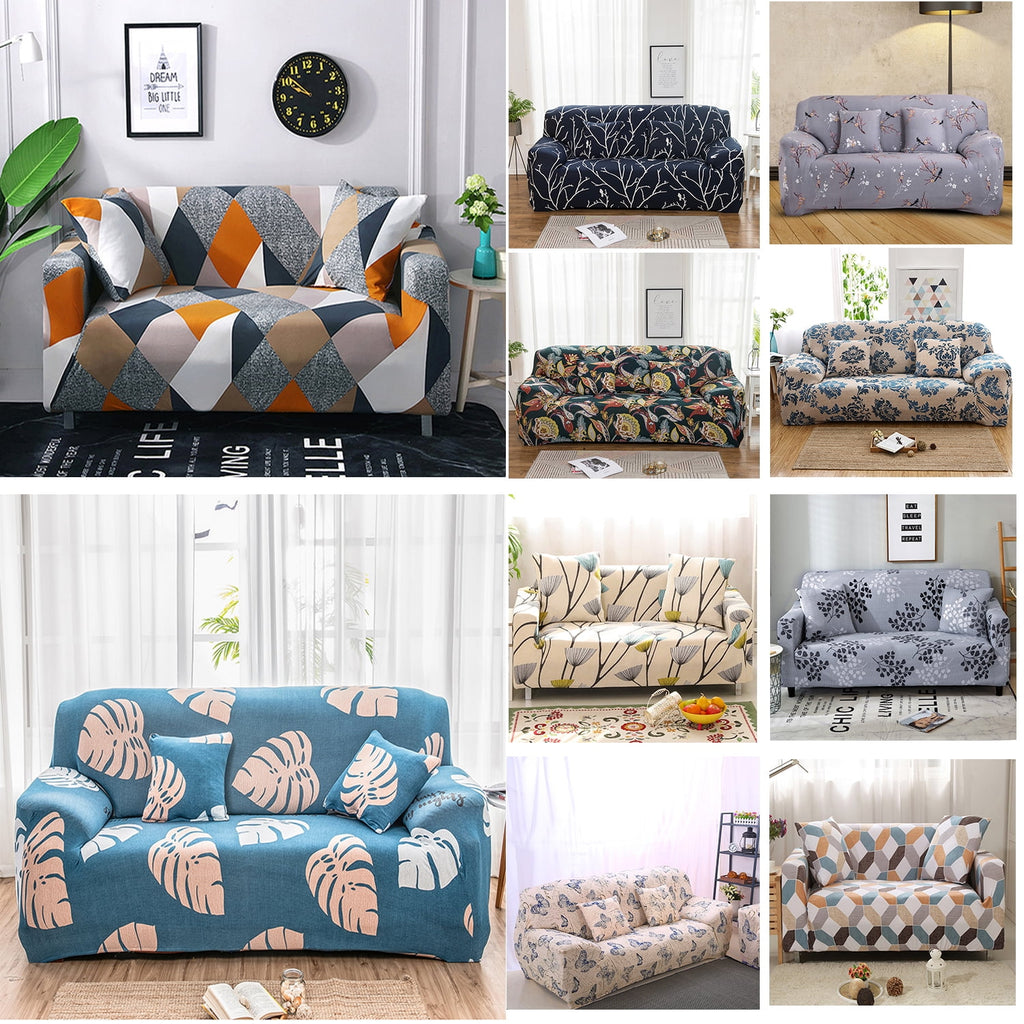 NEWEEN Sofa Cover High Stretch Elastic Fabric 1 2 3 Seater Sofa Slipcover Chair Loveseat Couch Cover Polyester Spandex Furniture Protector Cover with 1 Pillowcase (3 Seater, Checkerboard)